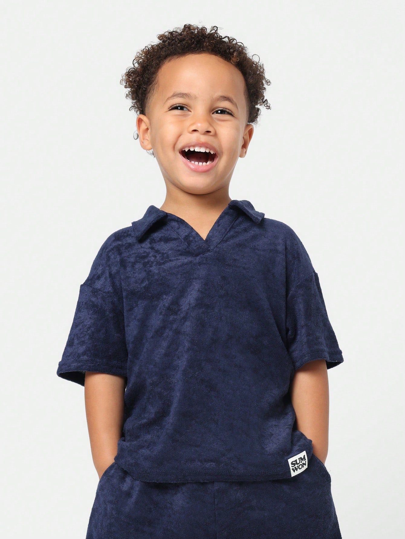 Young Girls Comfy Regular Fit Towelling Short Sleeve Polo Shirt And Short