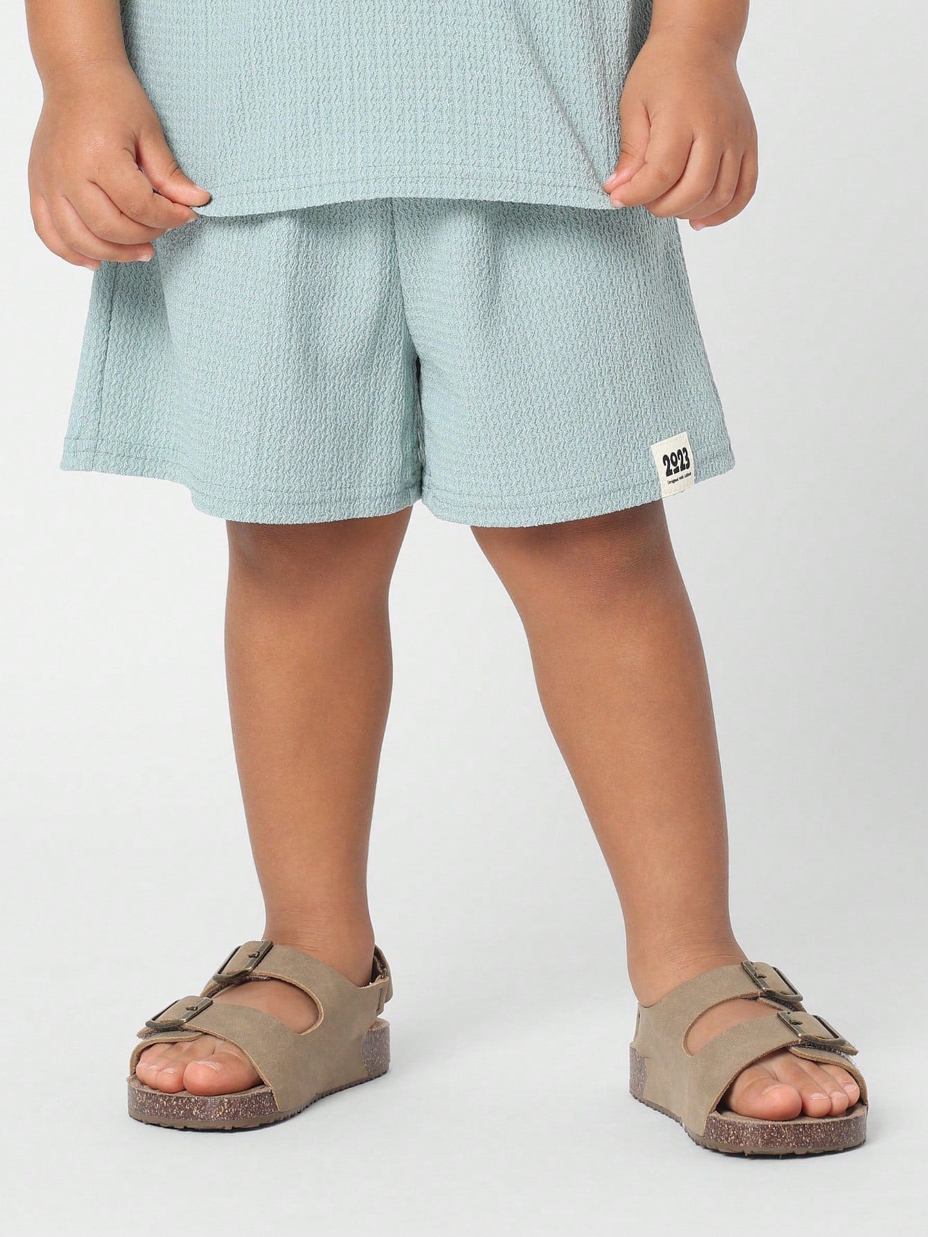 St Patricks Day Textured Cotton Blend Kids Leisure Two Piece Set