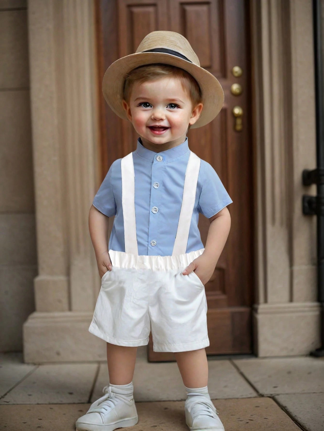 2pcs/Set Unisex Baby Boy Outfit