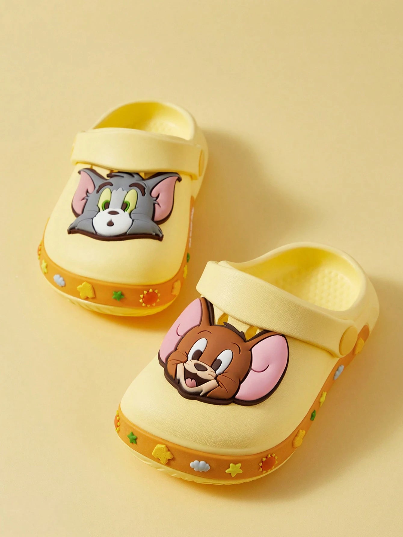 SCOOBY-DOO X SHEIN Cute Dog Pattern EVA Hole Slippers Yellow 2