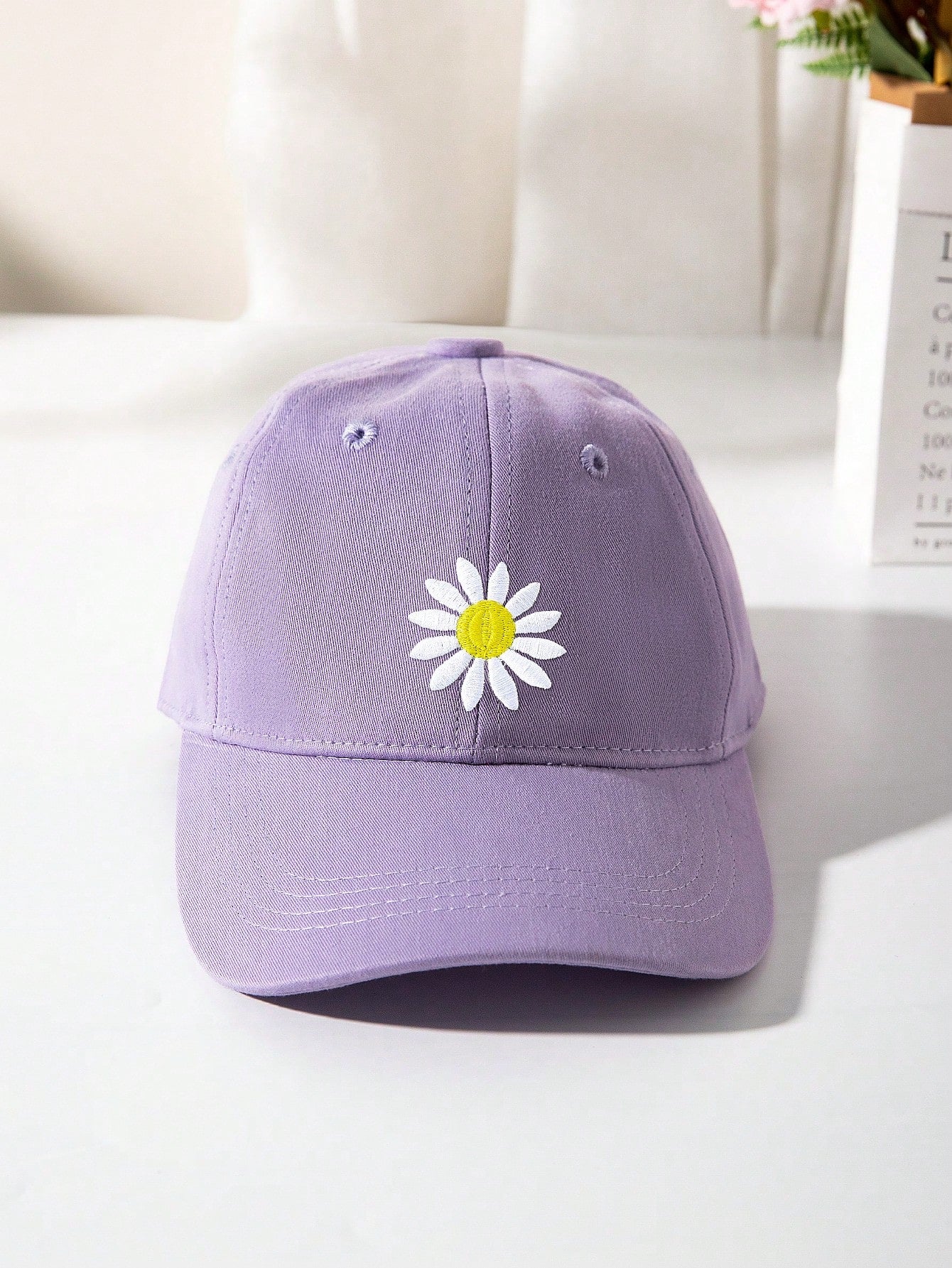 1pc 3-12 Years Old Children's Snapback Cap Mauve Purple