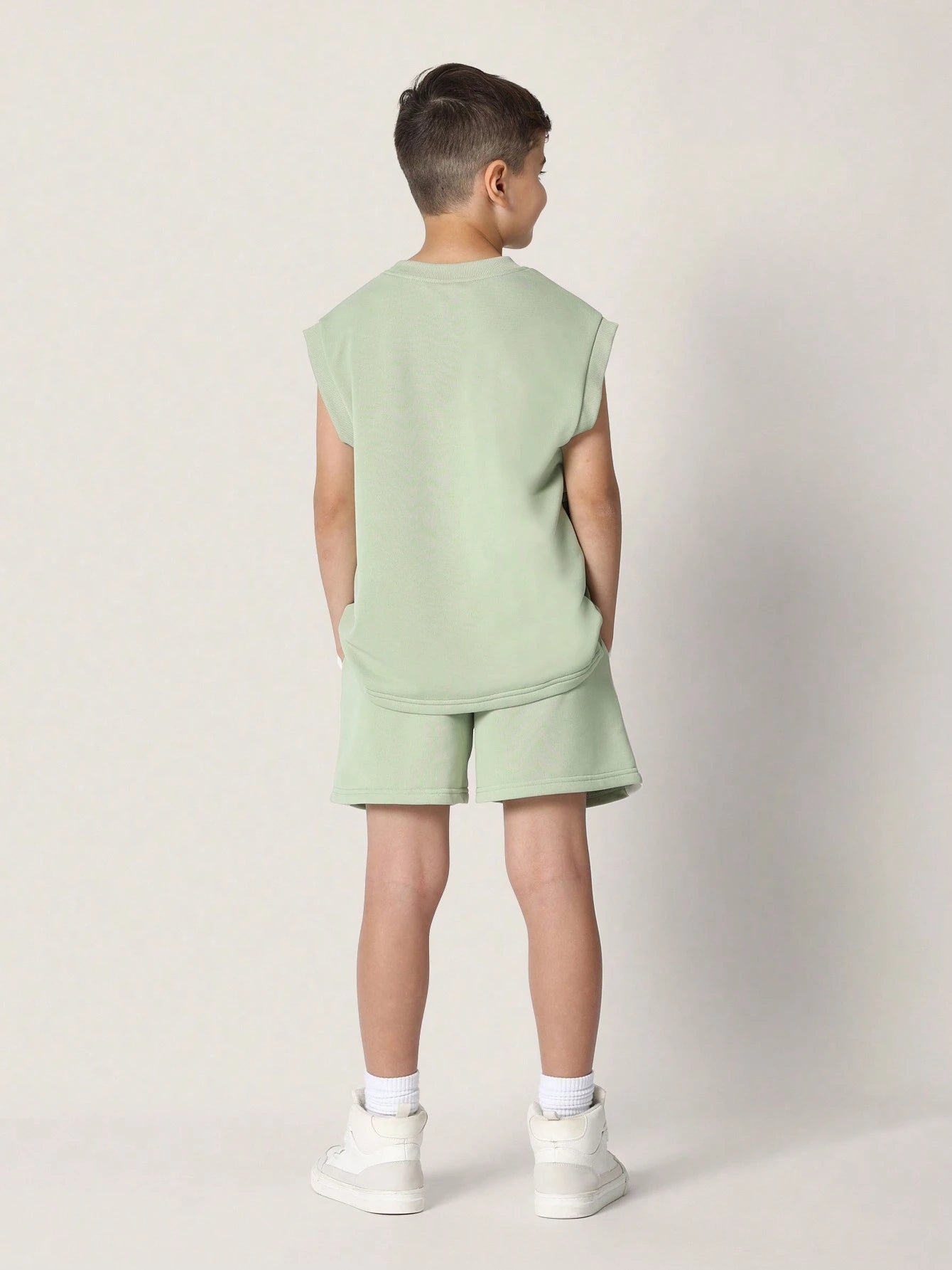 Stylish Lucky Charm Athletic Sleeveless Tank Top And Shorts Set