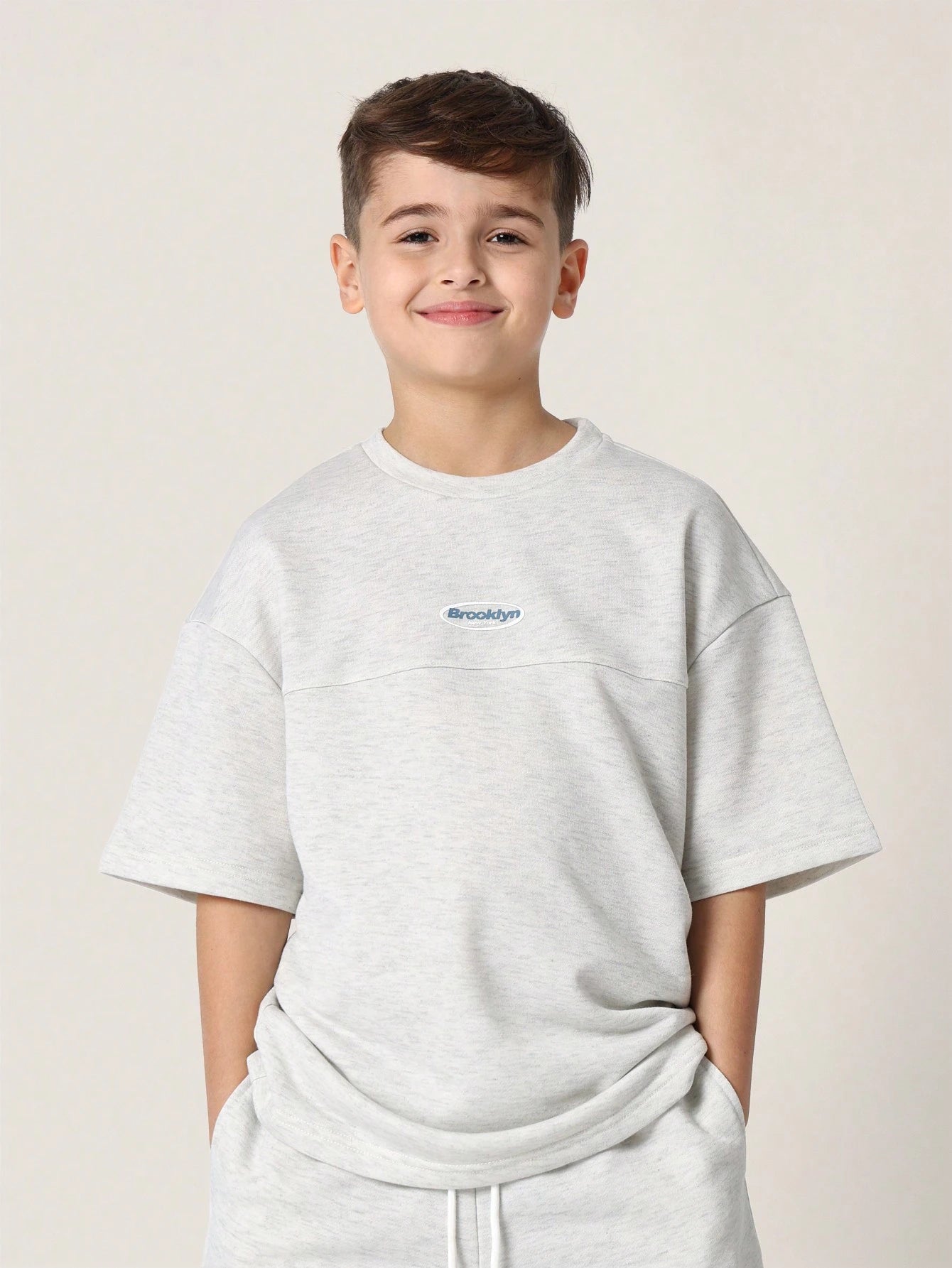 Tween Boys Comfy Oversized Fit Short Sleeve Tee And Short