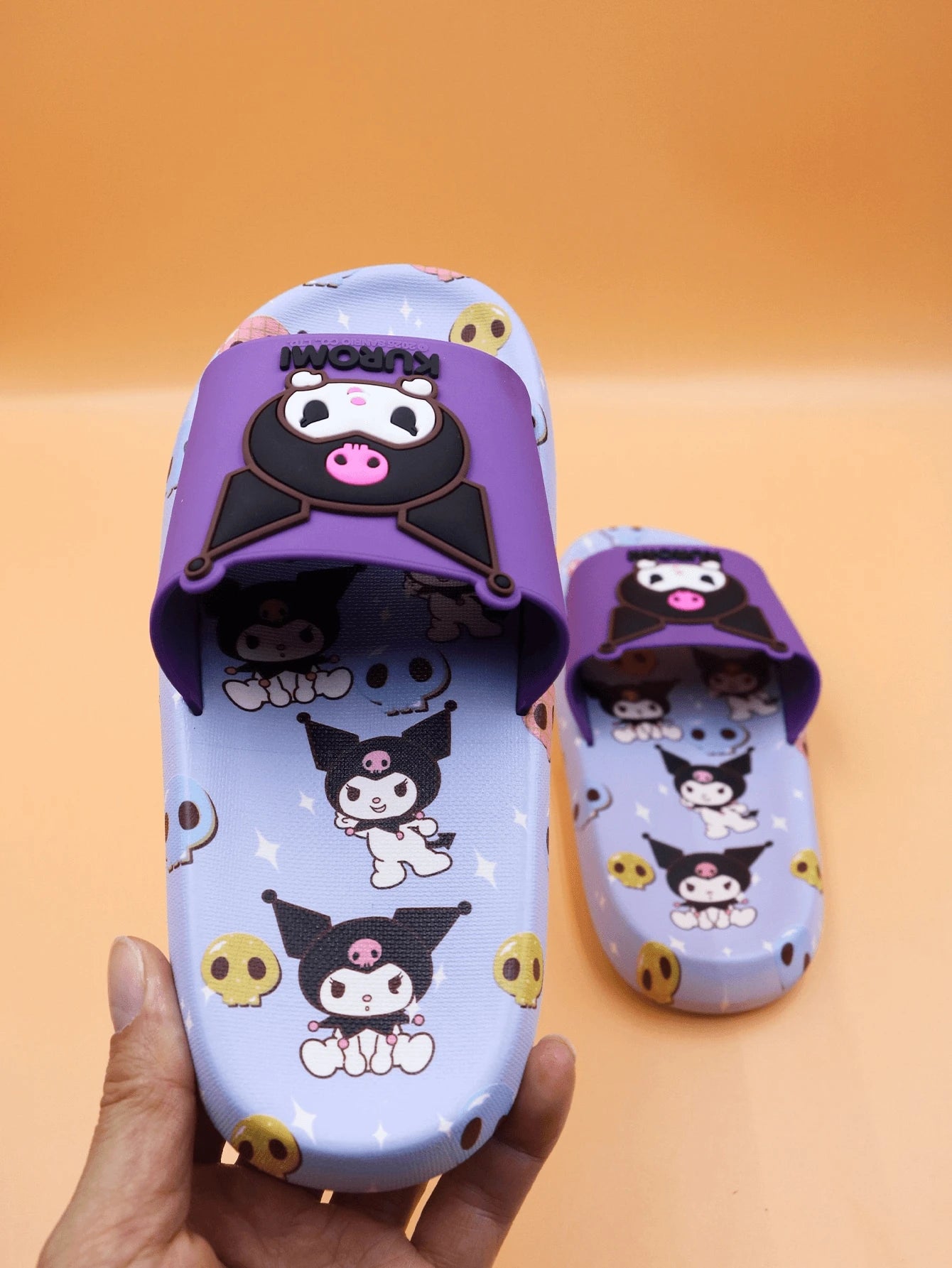 Sanrio Kuromi Cute Cartoon Open Toe Slippers