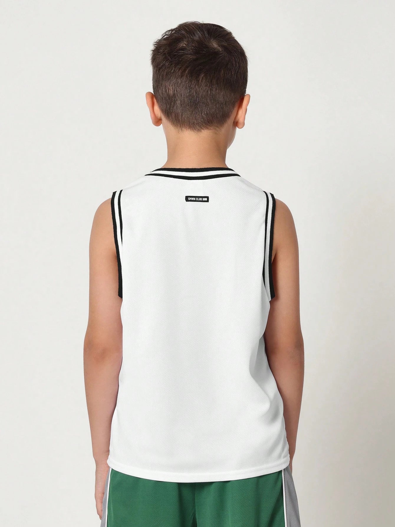 Tween Boys Comfy Mesh Tank With Small Graphic Print