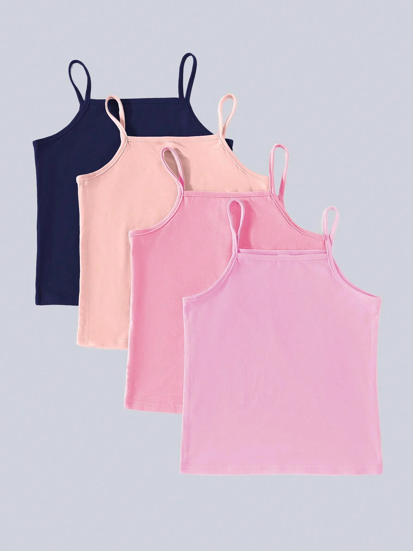 Tween Girl Regular Style Tank Top 4pcs/Set Multicolor 3