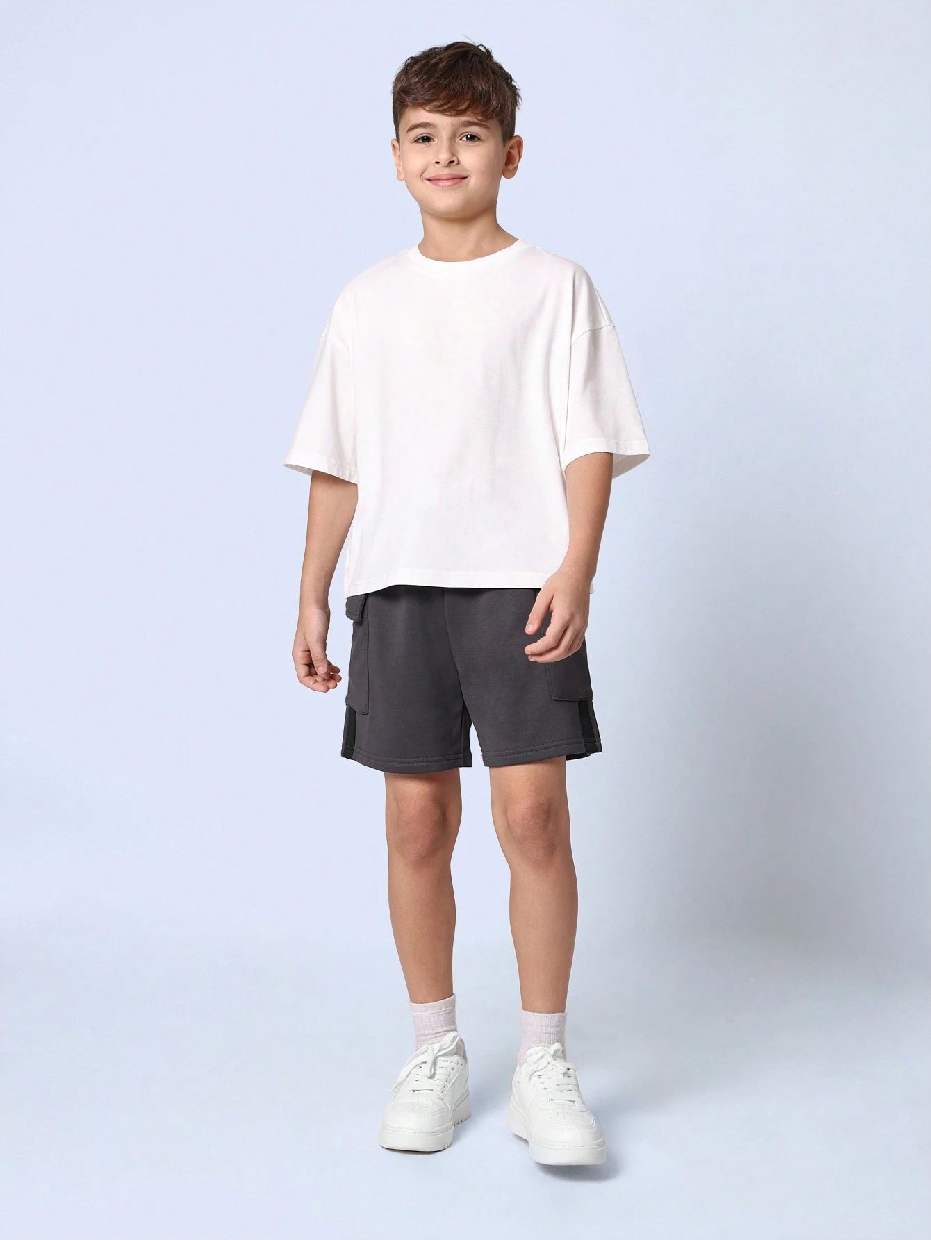Tween Boys Comfy Oversized Fit Short Sleeve Tee With NYC Graphic Print