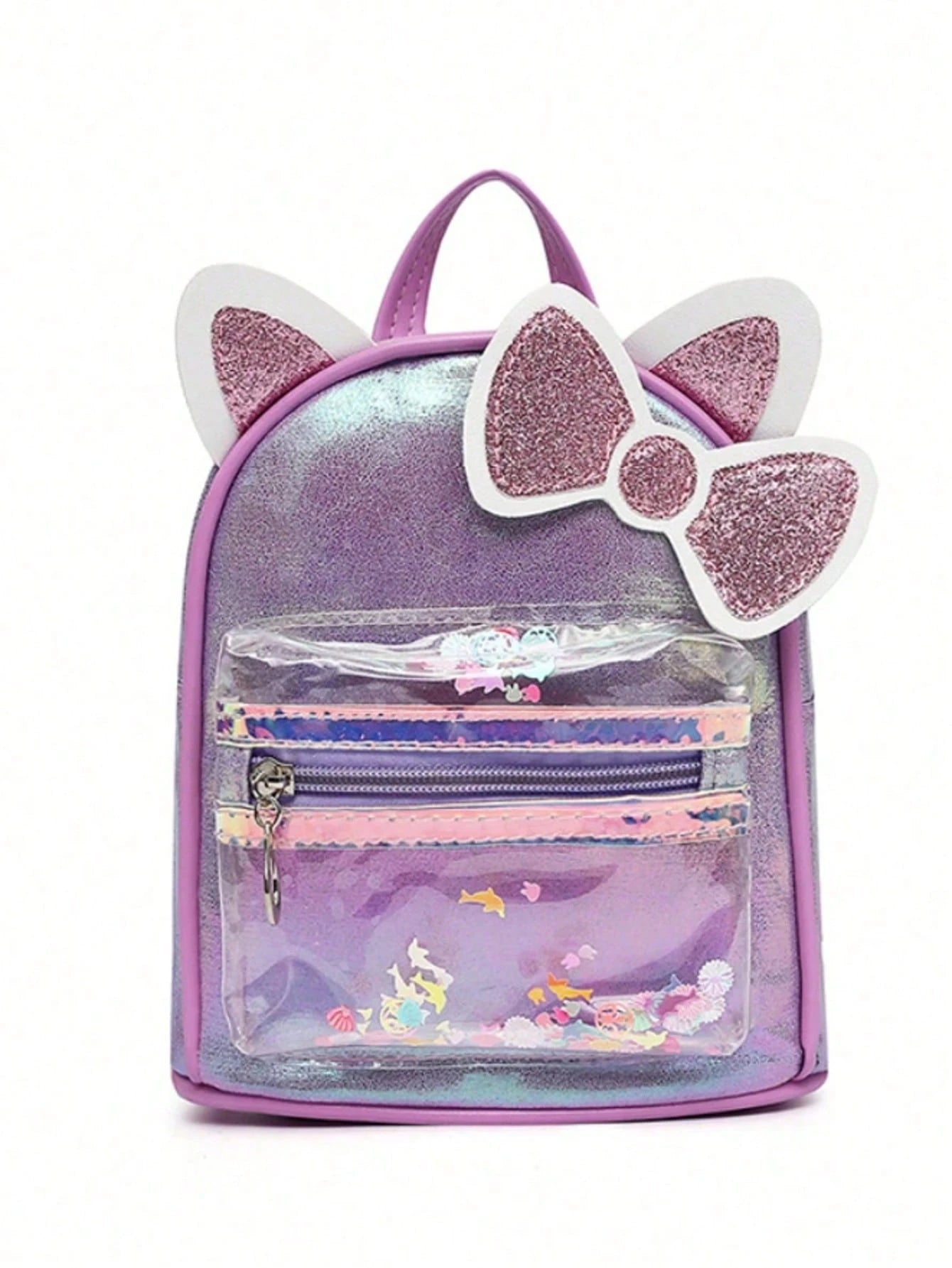 Sanrio Hello Kitty Backpack, Portable For Travel Purple