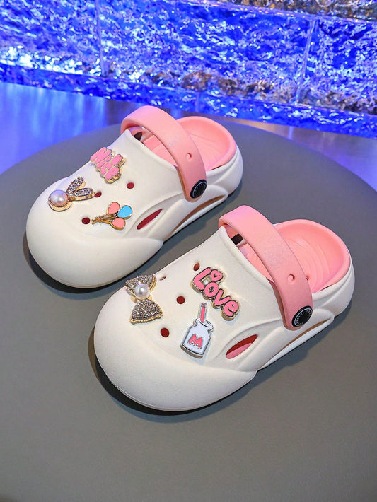 Hollow Out Bowknot Sandals Pink