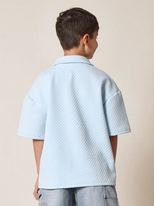 Tween Boys Comfy Tween Boys Textured Polo