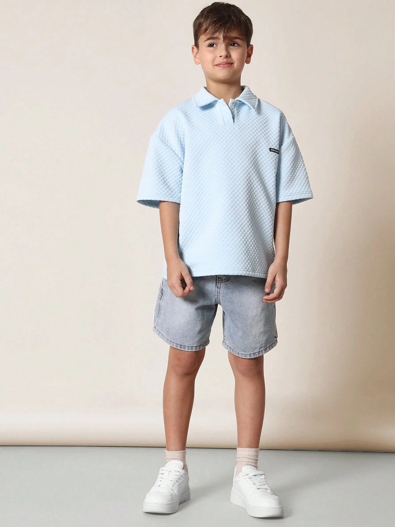 Tween Boys Comfy Tween Boys Textured Polo