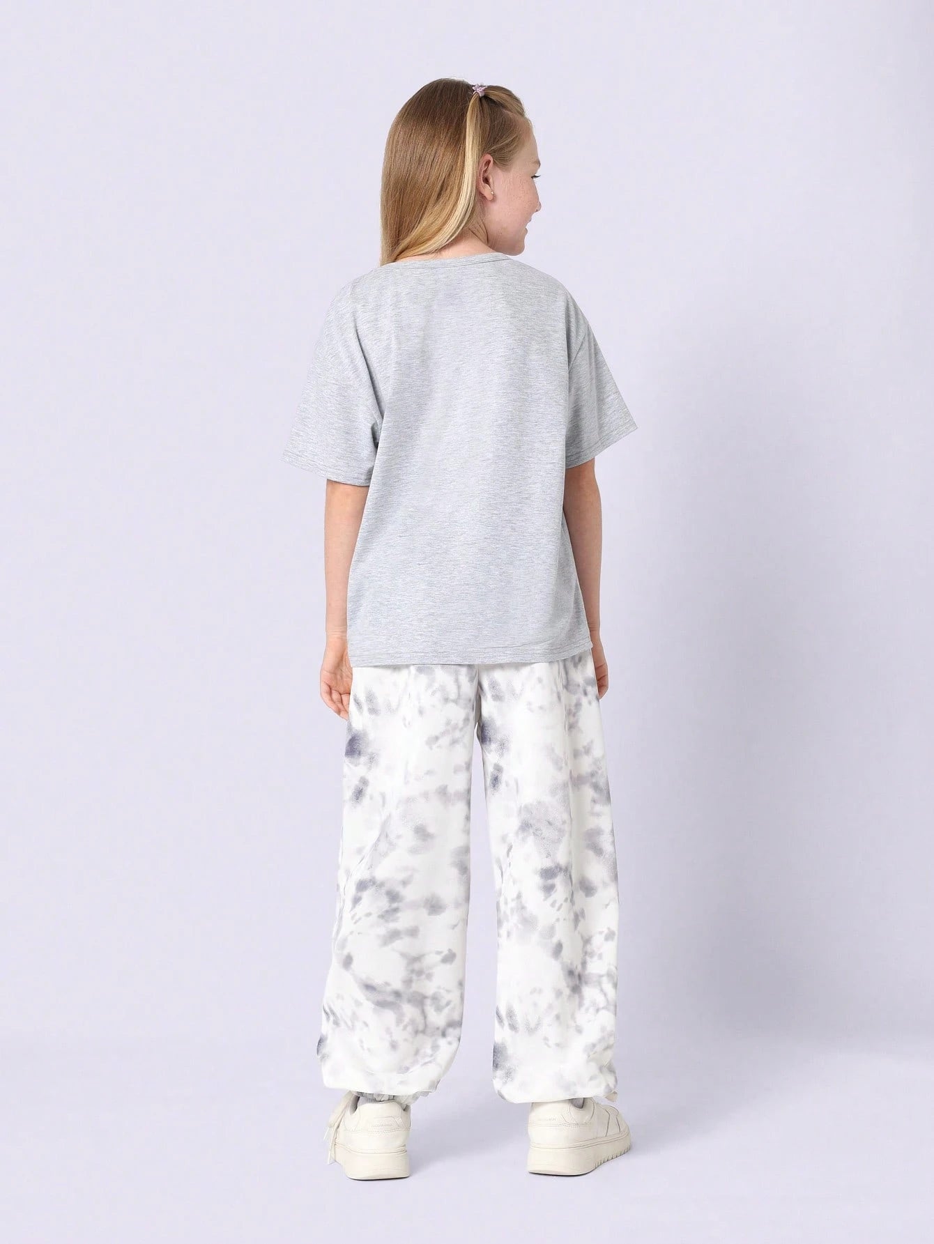 Tween Girls Comfy Tie Dye Printed 90S NYC Graphic Printed Jogger