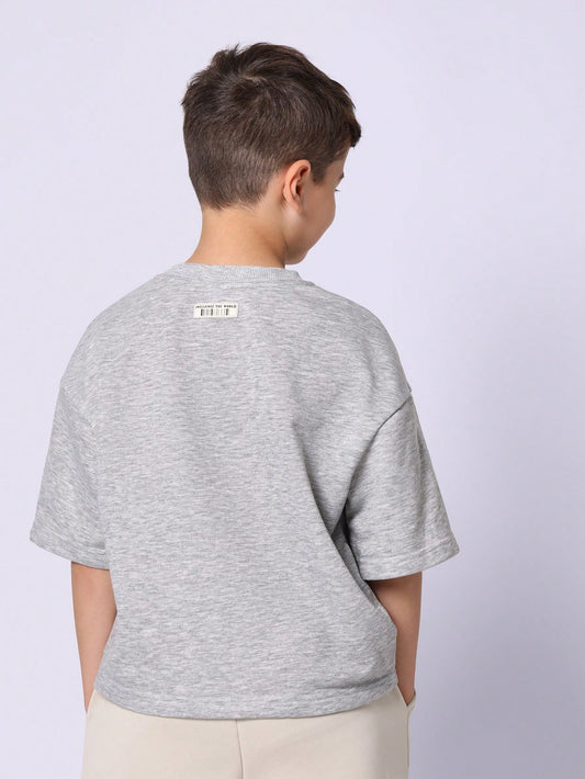 Tween Boys Comfy Oversized Fit Short Sleeve Tee