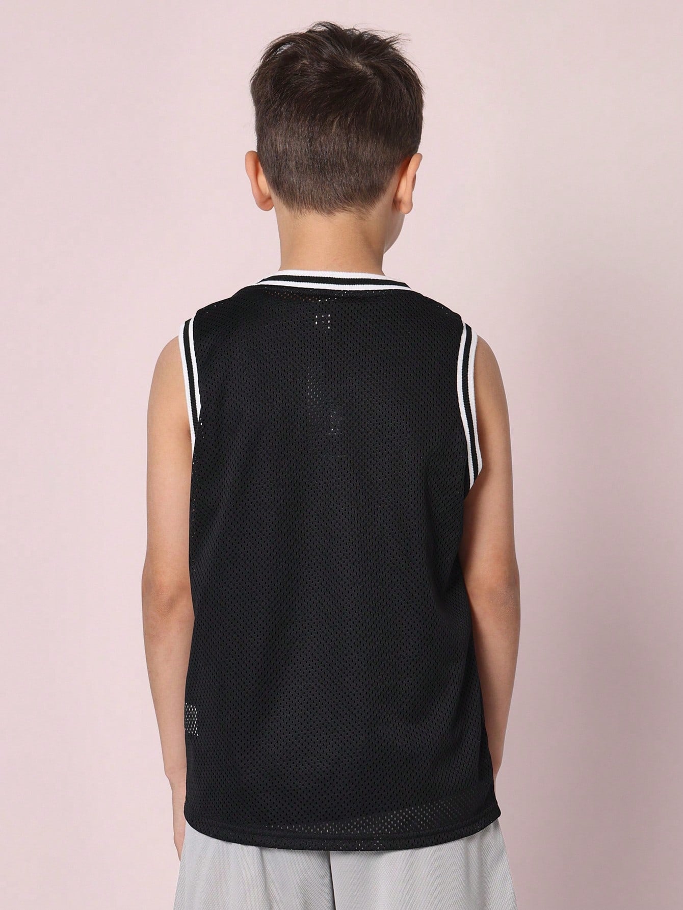 Tween Boys Everyday Play Mesh Tank Top With Branded Label