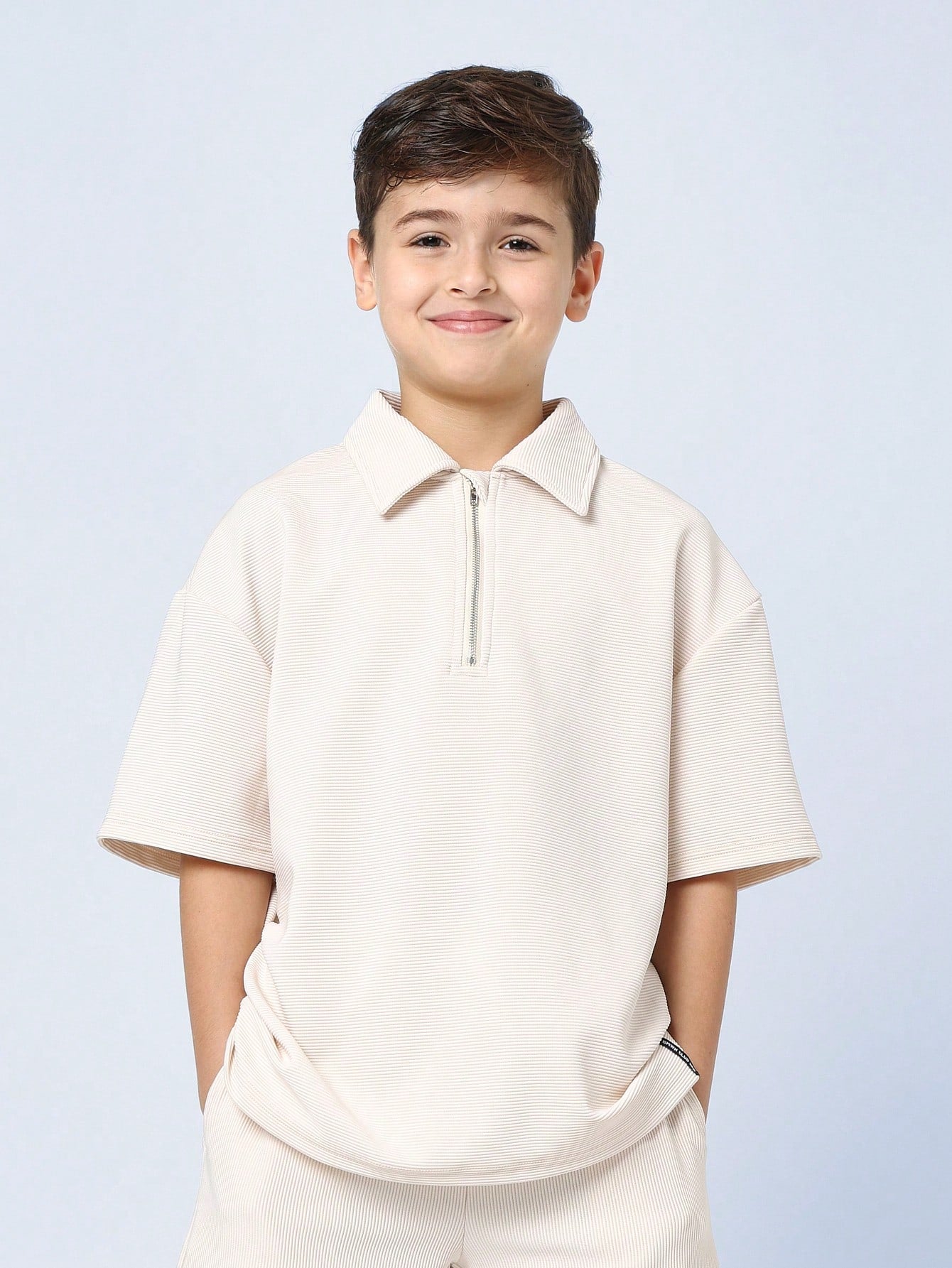 Tween Boys Comfy Tween Boys Premium Polo Apricot