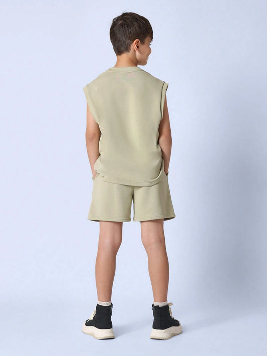 Tween Boys Comfy Tank Short Set
