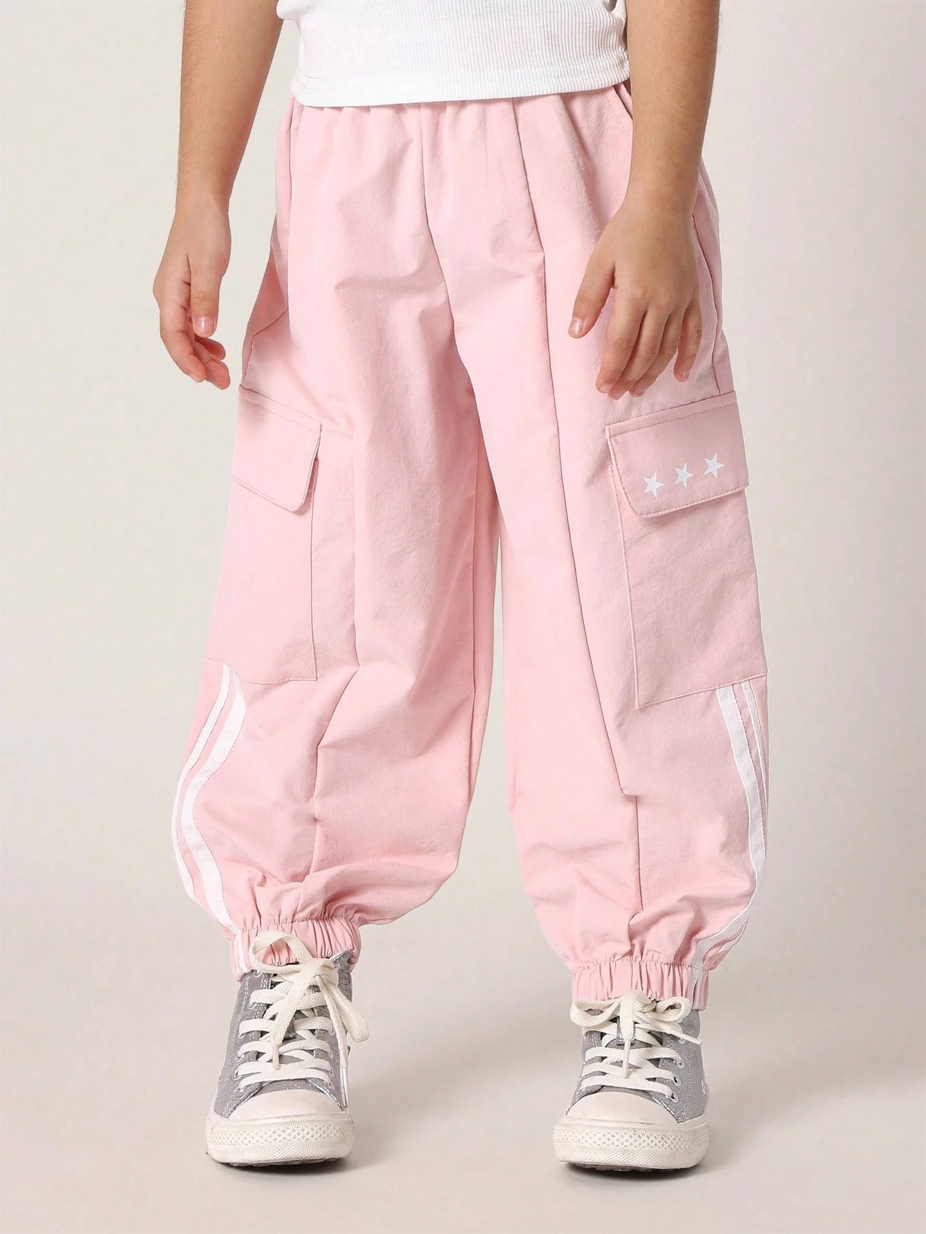 Young Girls Comfy Cargo Baby Tee Star Set