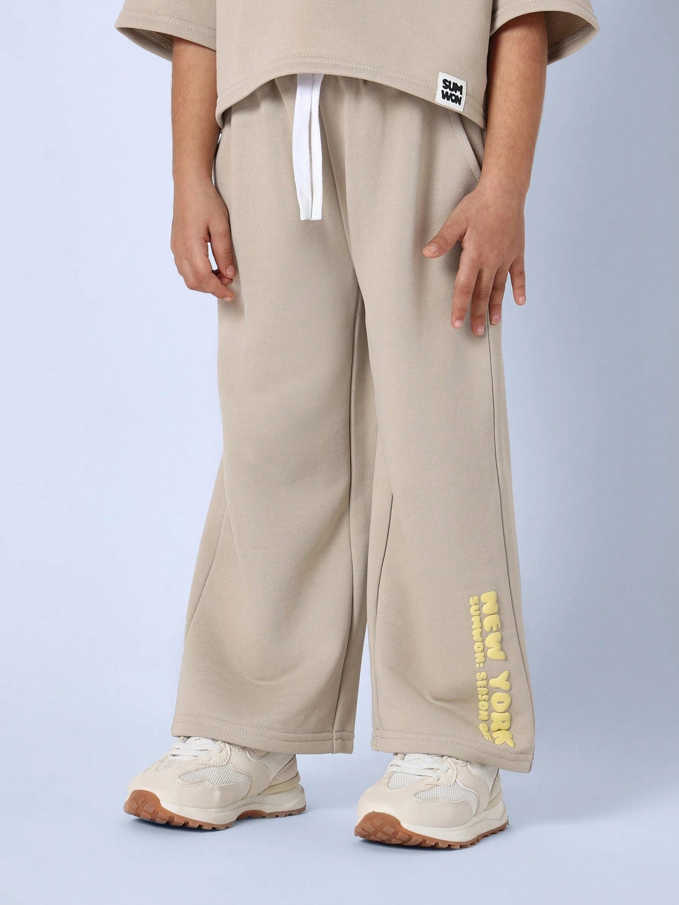 Young Girls Comfy New York Wide Leg Set