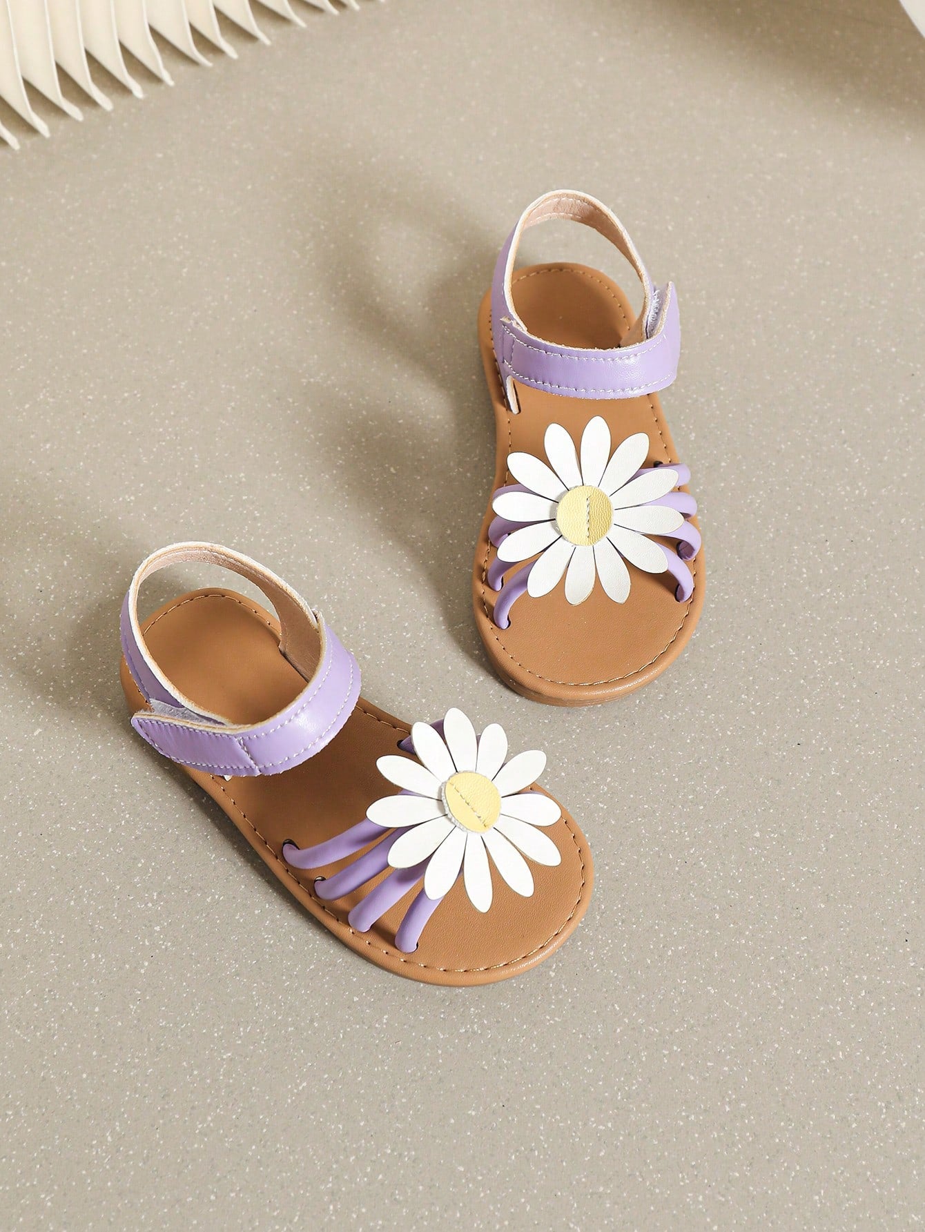 Girls' Summer Daisy Sandals Purple