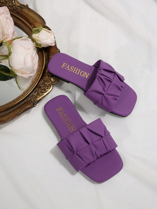 Children's Fashionable Outdoor Slippers Purple