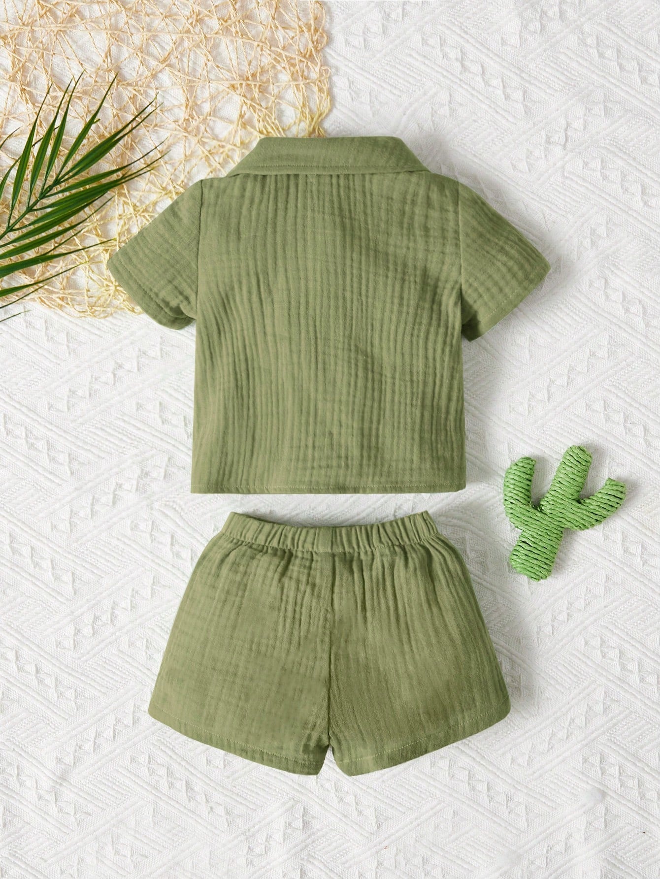 Baby Boy/Girl Casual Vacation Shirt And Shorts Set