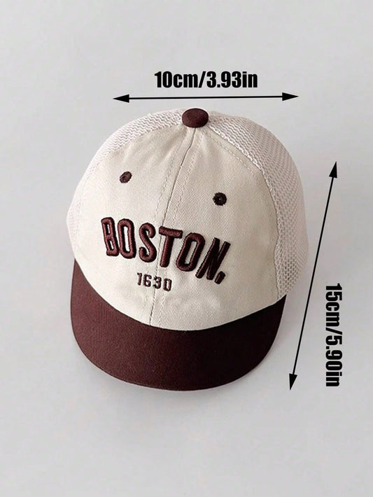 Fashionable And Versatile Infant Sun Protection Baseball Cap Beige