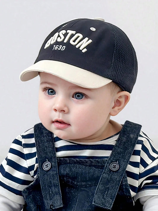 Fashionable And Versatile Infant Sun Protection Baseball Cap Black