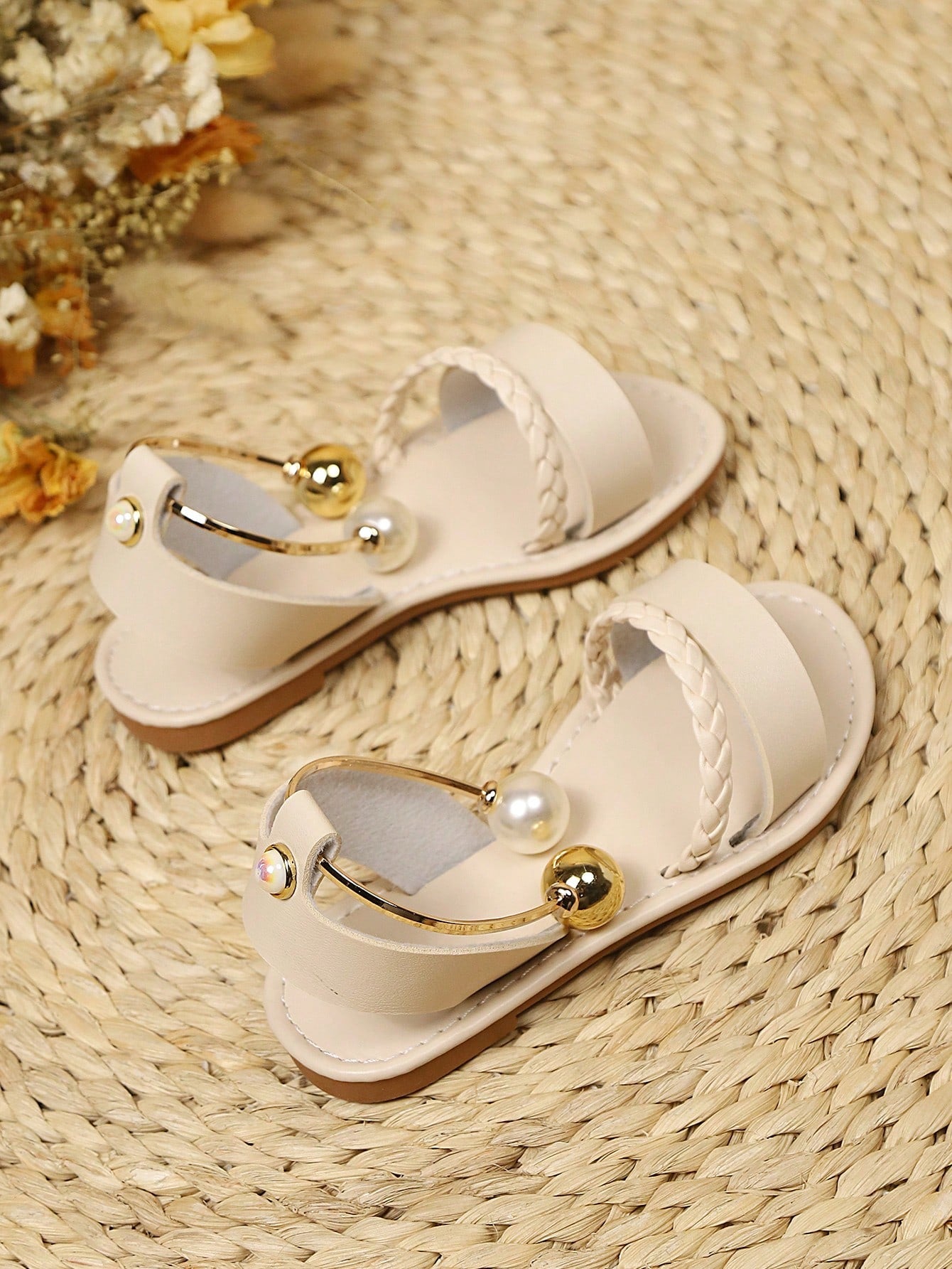 1 Pair Plus Size Girls Flat Sandals
