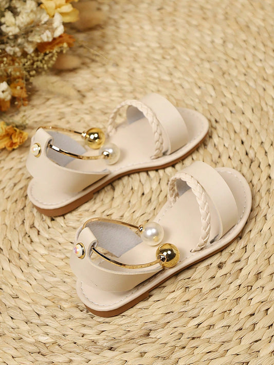 1 Pair Plus Size Girls Flat Sandals