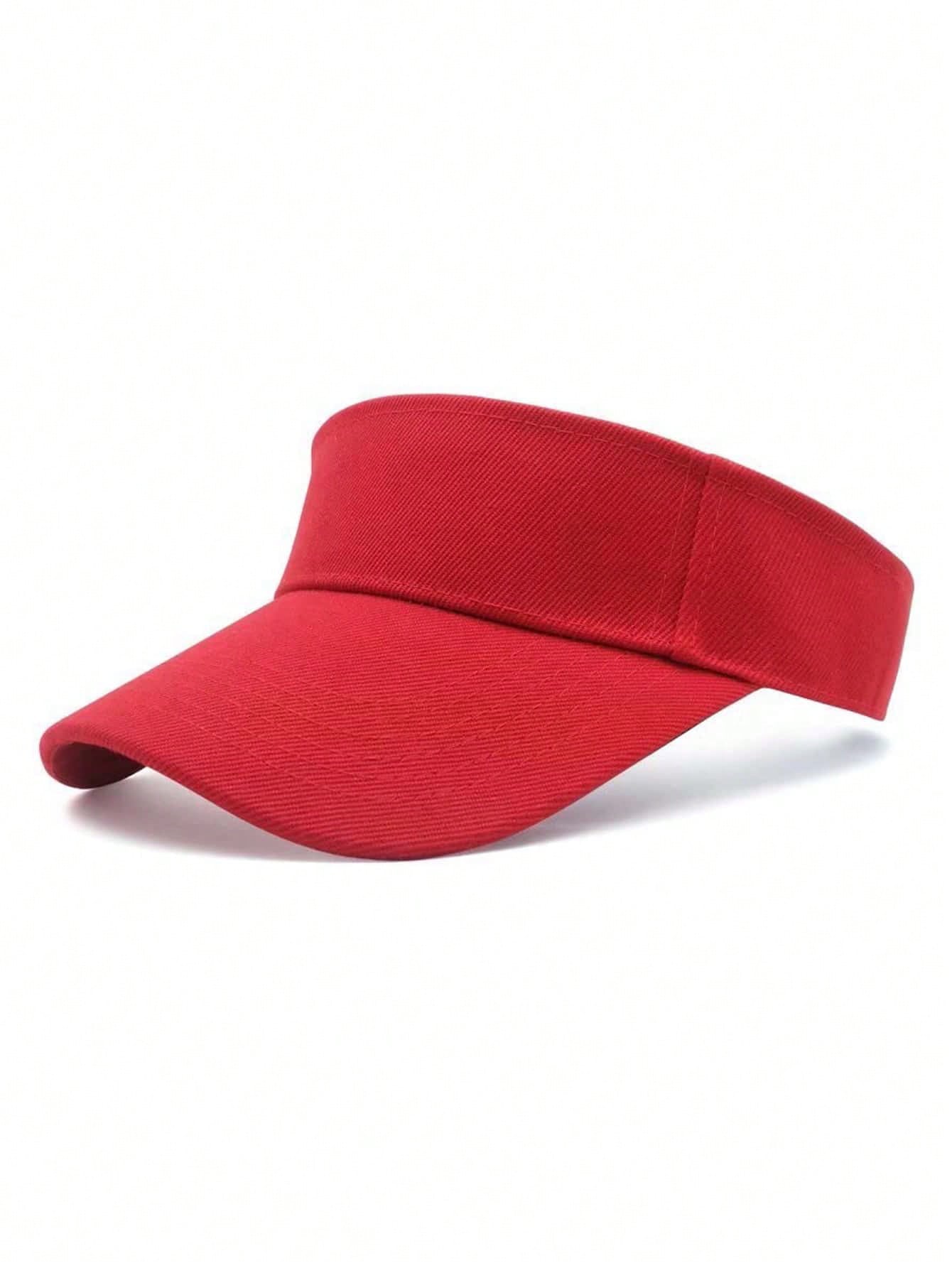 1pc Kids Breathable Open Top Hat Red