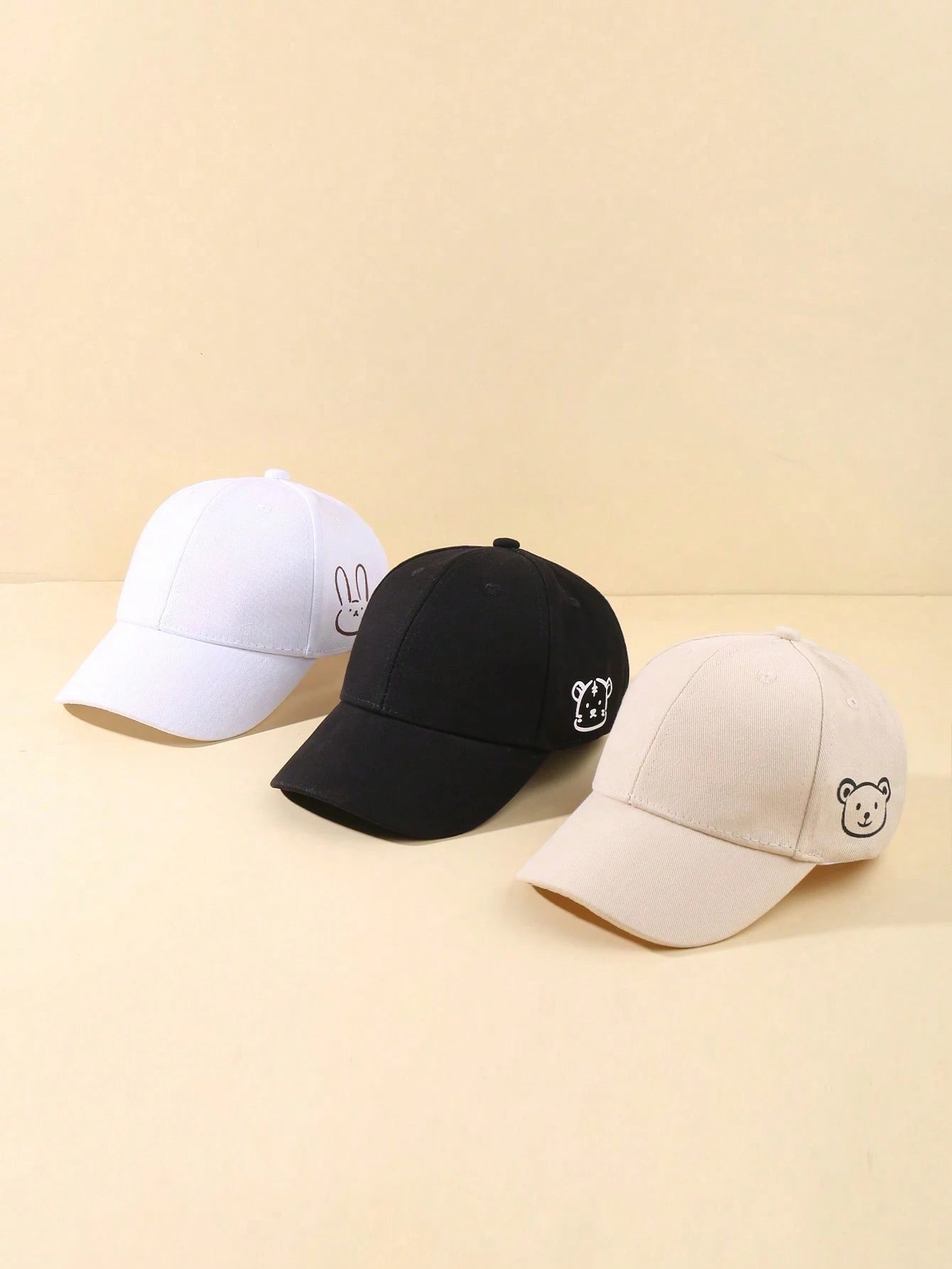 1/3 Packs Cute Animal Baseball Cap