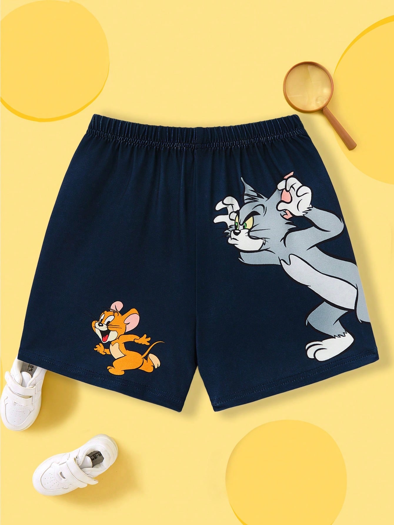Young Boys Cartoon Animal Print Colorblock Casual Short Sleeve T-Shirt And Shorts