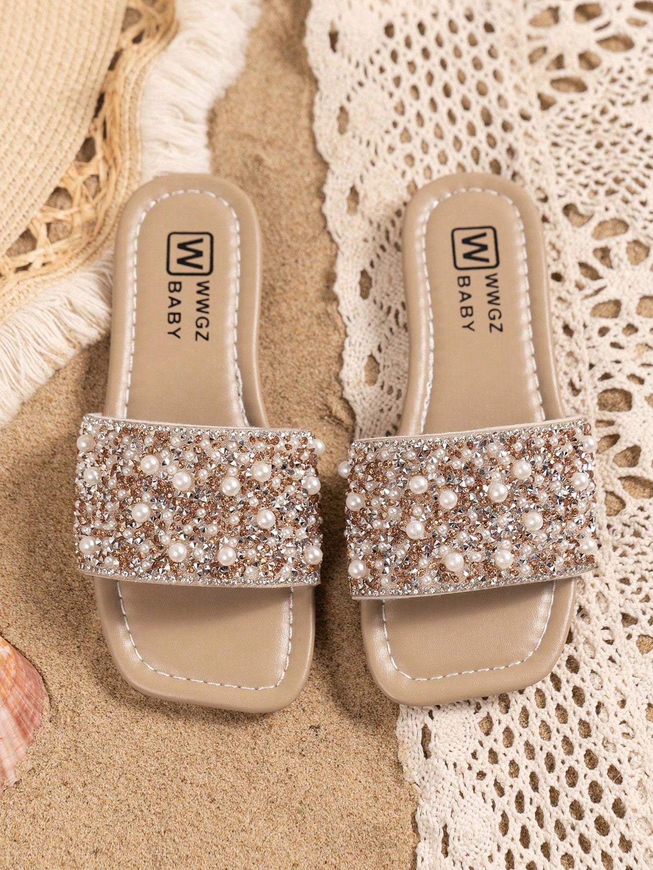 Children's Non-Slip Slippers Champagne