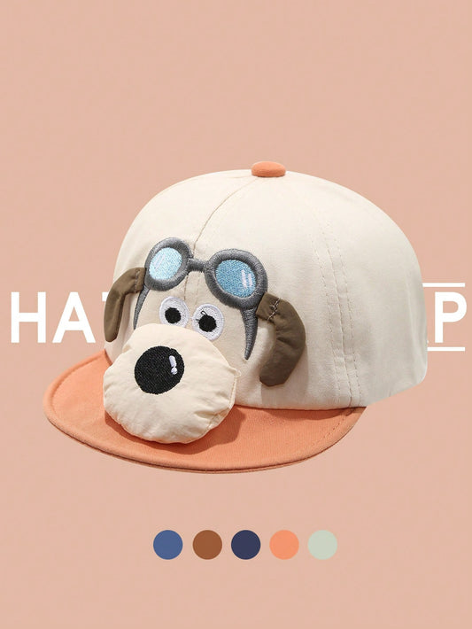 Puppy Design Baseball Cap Orange