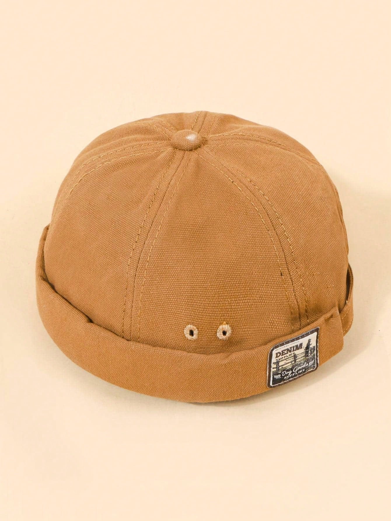 1pc Kid's Unisex Denim Baseball Cap With Letter & Y2k Style