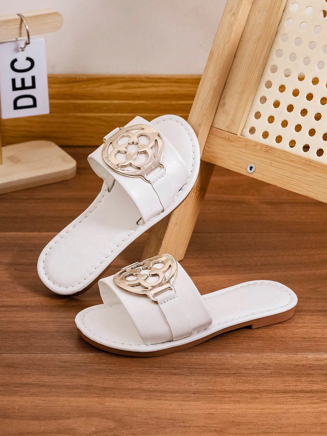 Non-Slip Flat Casual Fashion Versatile Strap Slides