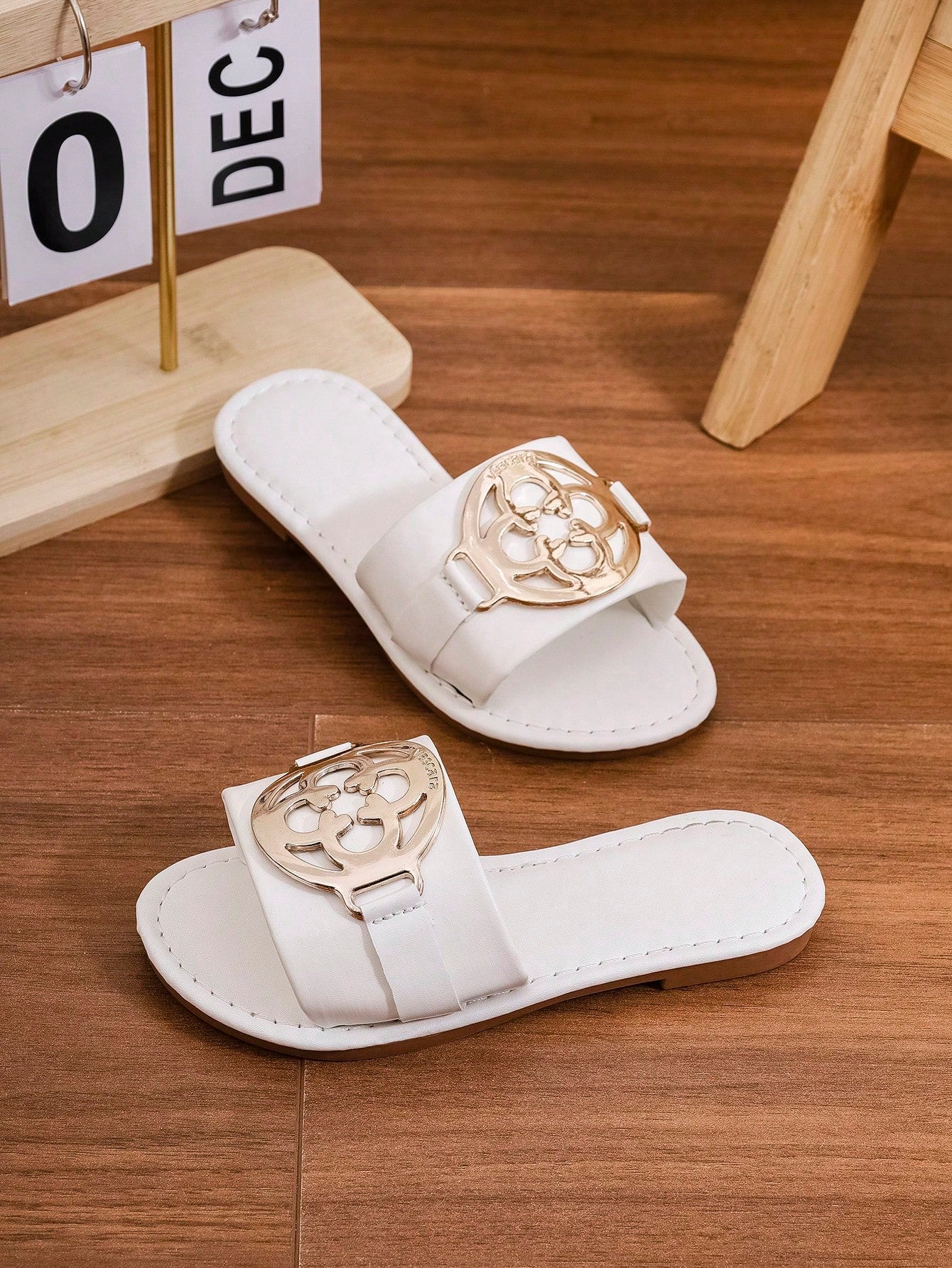 Non-Slip Flat Casual Fashion Versatile Strap Slides