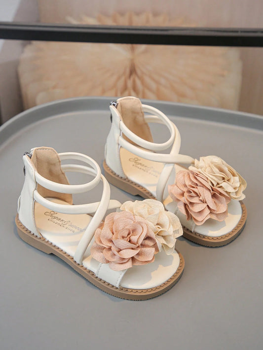 Strappy Summer Sandals Open-Toe Fashion Beige
