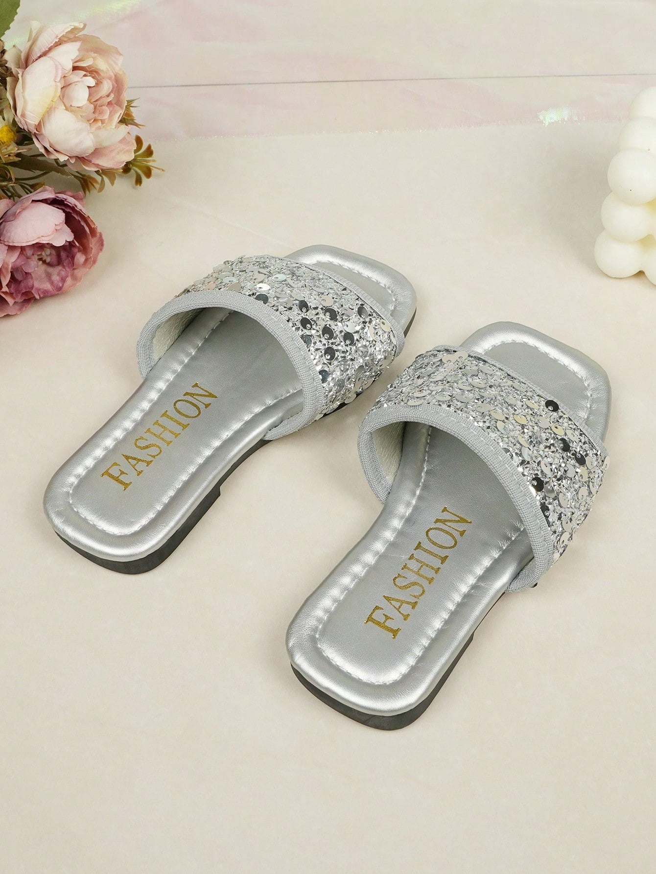 Girls' Fashion Rhinestone Decor Princess Sandals
