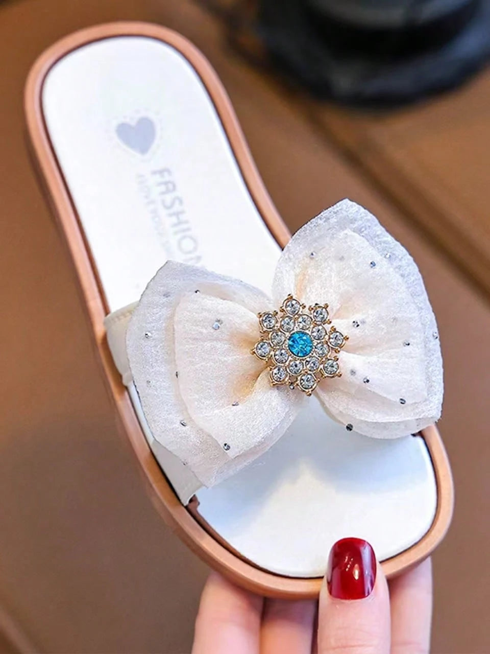 Leisure And Sweet Kids Shoes Diamond Butterfly Cute Holiday Shoes