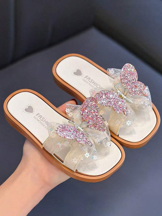 Fashionable And Cute Girls Sandals White