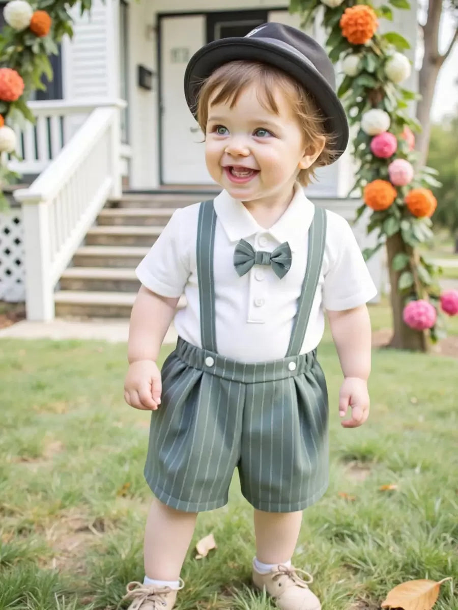 2pcs Baby Boy Gentleman Outfit
