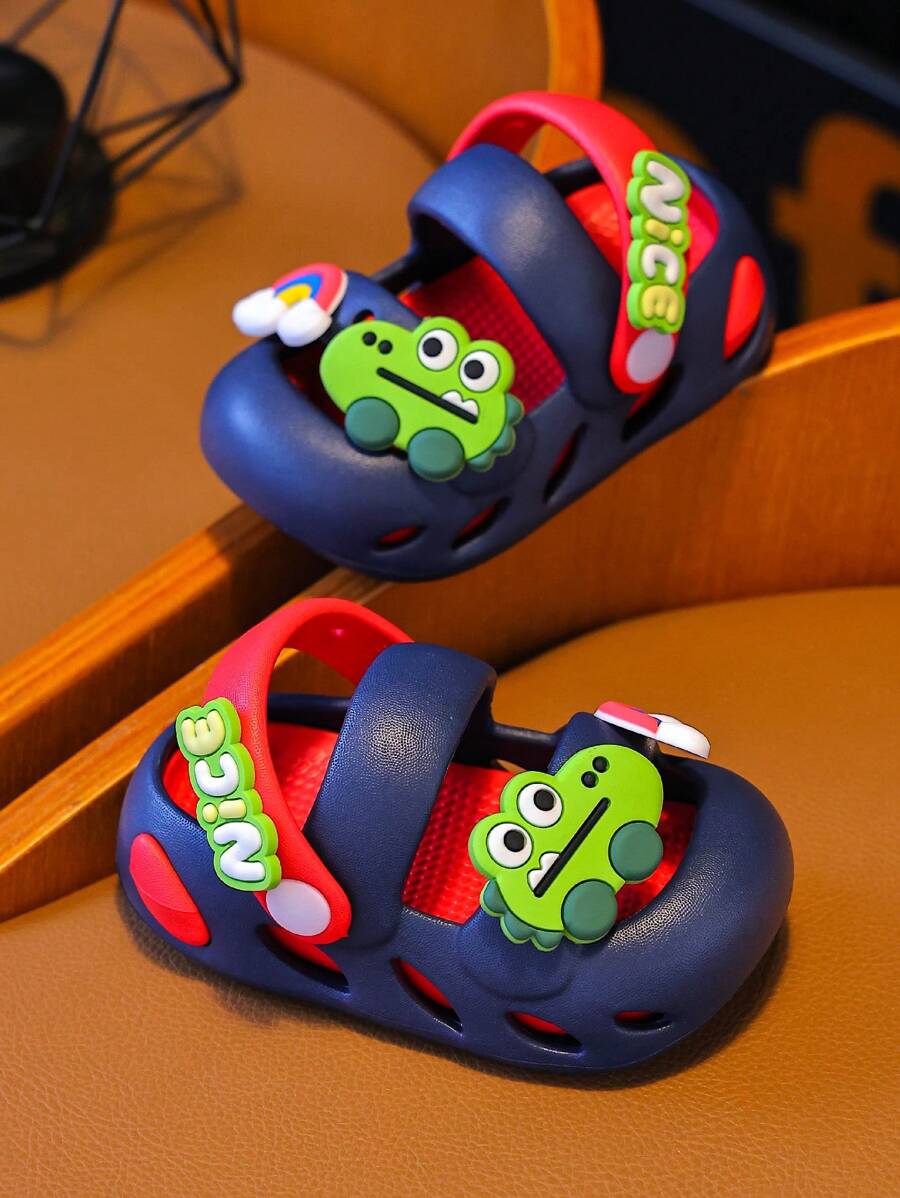Kids Dinosaur Printed Slide Sandals