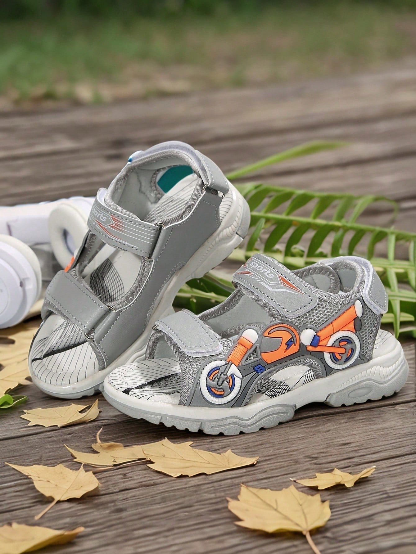 Boys' Casual Motor Decor Sports Sandals