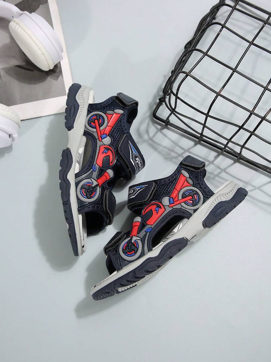 Boys' Casual Motor Decor Sports Sandals