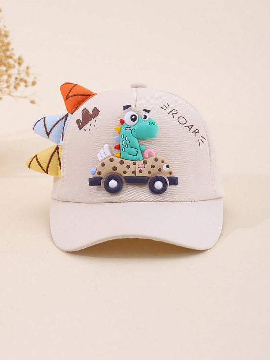 2-3y Chinese New Year Baseball Cap, 3-8y Outdoor Travel Baseball Cap Beige