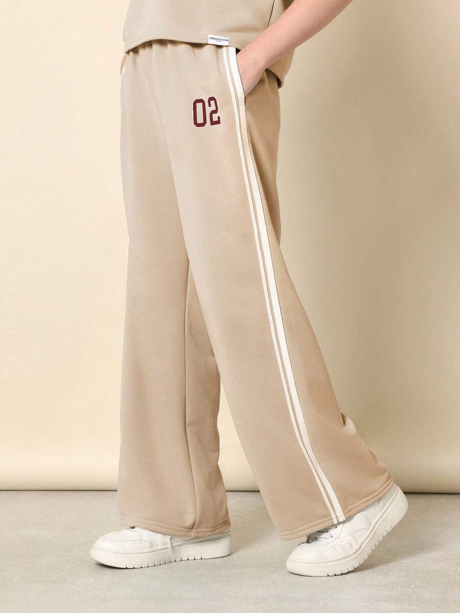 Tween Girls Comfy Boxy Fit Crop Sleeveless Tee And Straight Fit Pants