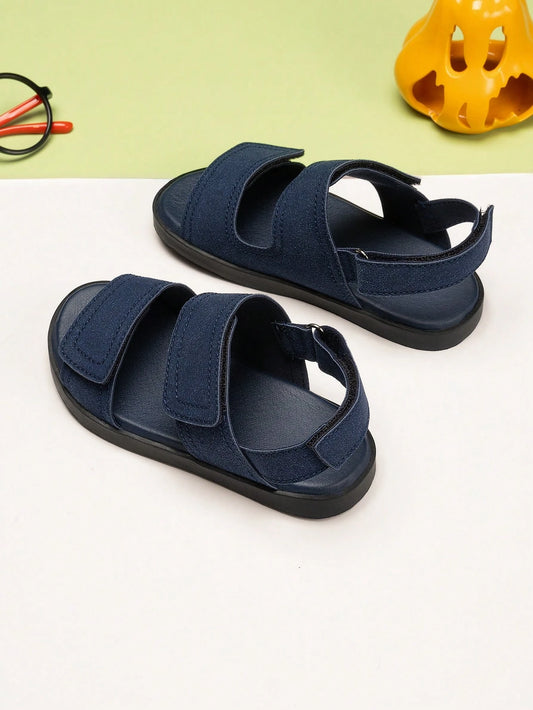 1 Pair Fashion Solid Color Cute Toddler/Kids Soft Sole Flat Sandals