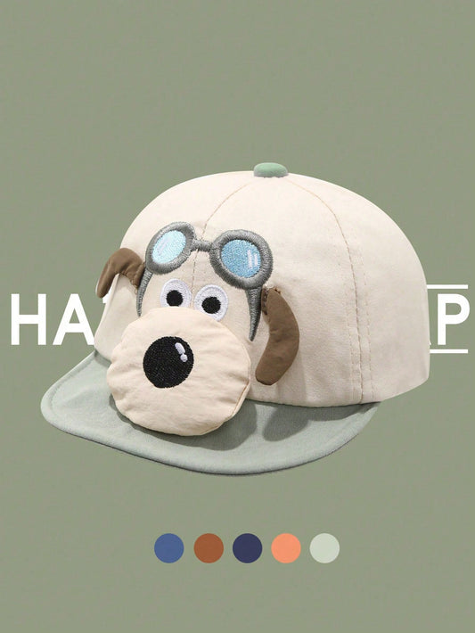 Puppy Design Baseball Cap Green