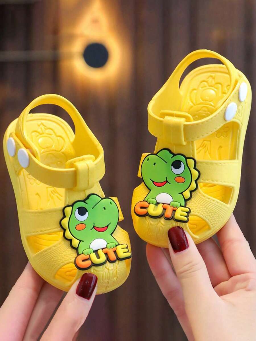 Toddler Girls Cartoon Rabbit Design Sandals Yellow 2